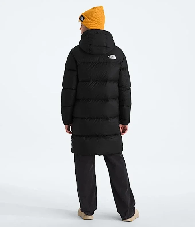 Nuptse lang parka til drenge og piger