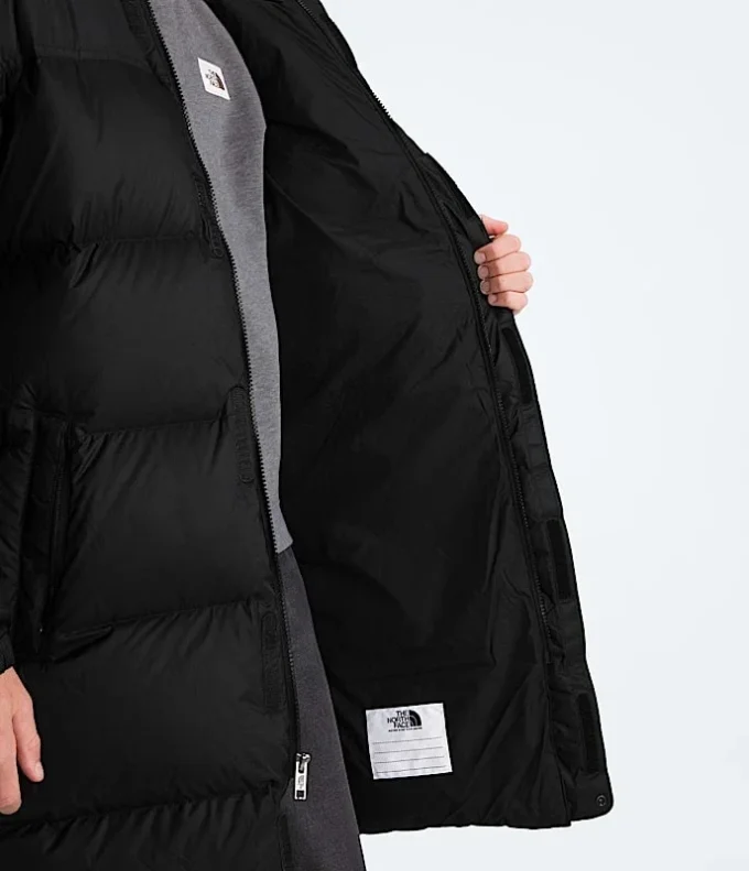Nuptse lang parka til drenge og piger