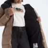 Nuptse lang parka til drenge og piger