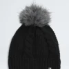 Oh Mega Fur Pom Beanie med foring til børn