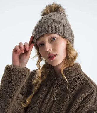 Oh Mega Fur Pom Beanie til kvinder