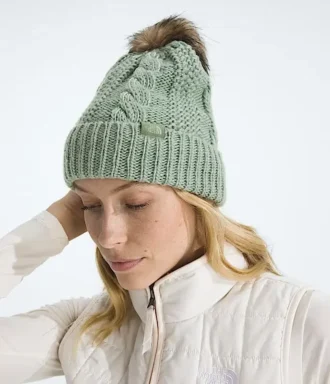 Oh Mega Fur Pom Beanie til kvinder