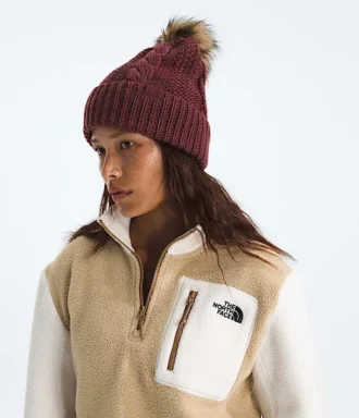 Oh Mega Fur Pom Beanie til kvinder Oh Mega Fur Pom Beanie til kvinder