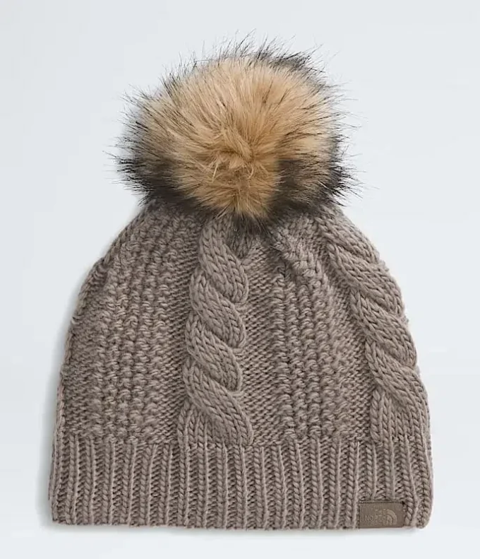 Oh Mega Fur Pom Lined Beanie til kvinder Oh Mega Fur Pom Lined Beanie til kvinder
