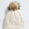 Oh Mega Fur Pom Lined Beanie til kvinder Oh Mega Fur Pom Lined Beanie til kvinder