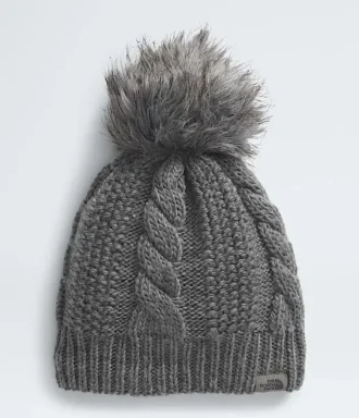 Oh Mega Fur Pom Lined Beanie til kvinder Oh Mega Fur Pom Lined Beanie til kvinder