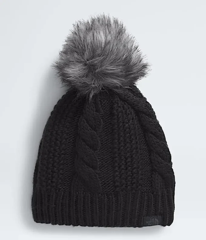 Oh Mega Fur Pom Lined Beanie til kvinder Oh Mega Fur Pom Lined Beanie til kvinder