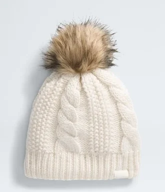 Oh Mega Fur Pom Lined Beanie til kvinder Oh Mega Fur Pom Lined Beanie til kvinder