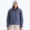 Reversibel Shasta-jakke med gennemgående lynlås til piger Reversibel Shasta-jakke med gennemgående lynlås til piger