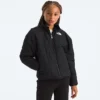 Reversibel Shasta-jakke med gennemgående lynlås til piger Reversibel Shasta-jakke med gennemgående lynlås til piger
