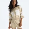 Terry Oversized Cropped Crew til kvinder Terry Oversized Cropped Crew til kvinder