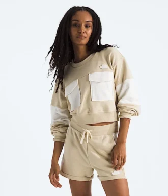 Terry Oversized Cropped Crew til kvinder