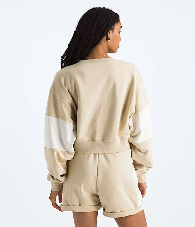Terry Oversized Cropped Crew til kvinder Terry Oversized Cropped Crew til kvinder