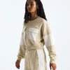 Terry Oversized Cropped Crew til kvinder Terry Oversized Cropped Crew til kvinder