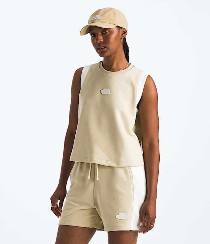 Terry Relaxed Cropped Tank til kvinder Terry Relaxed Cropped Tank til kvinder