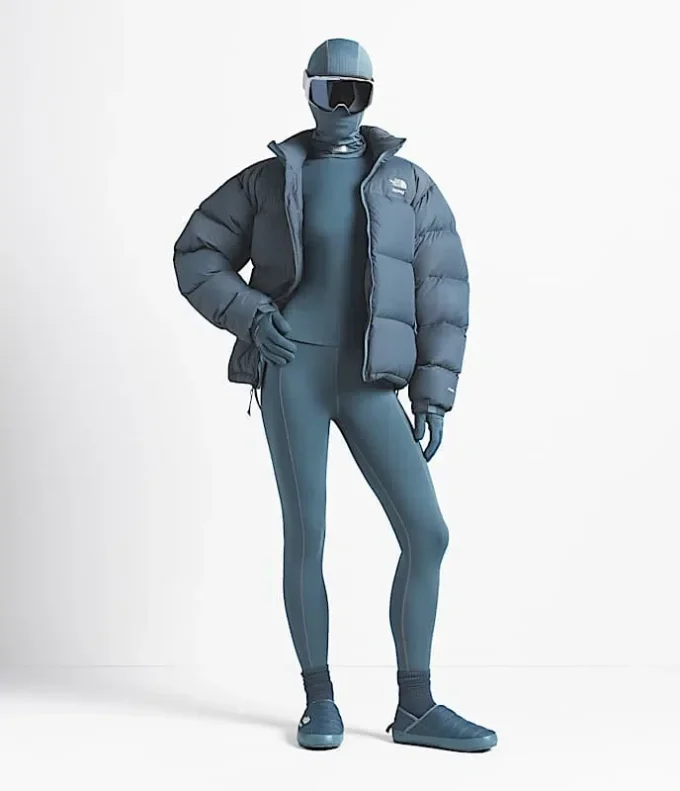 The North Face X SKIMS 1996 Nuptse jakke