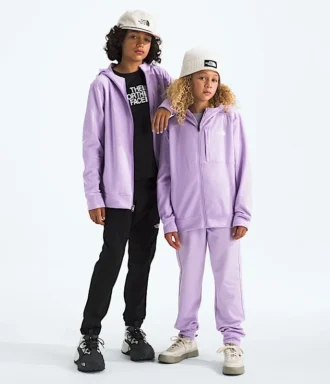 TNF™ Performance Fleece-jakke med hætte og gennemgående lynlås til drenge og piger TNF™ Performance Fleece-jakke med hætte og gennemgående lynlås til drenge og piger