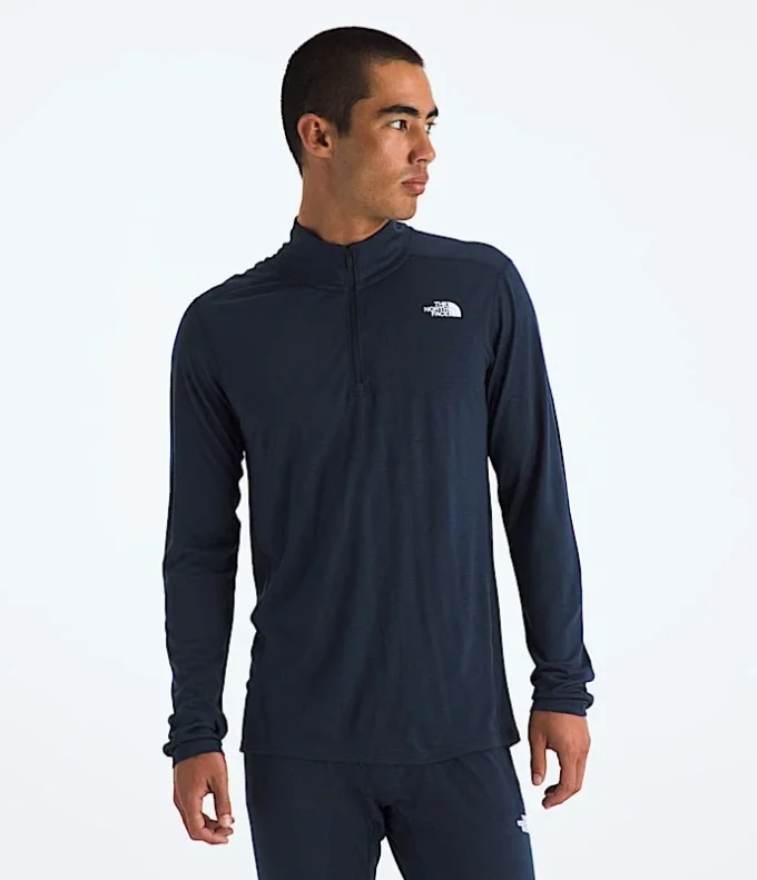 TNF X Smartwool Merino Blend 150 langærmet ?-Zip til mænd TNF X Smartwool Merino Blend 150 langærmet ?-Zip til mænd